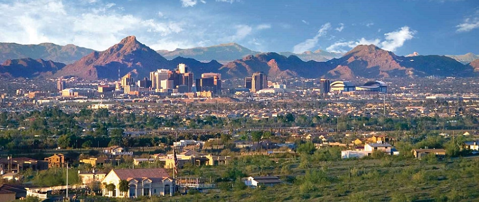 Phoenix, AZ Scenic view of Phoenix, AZ