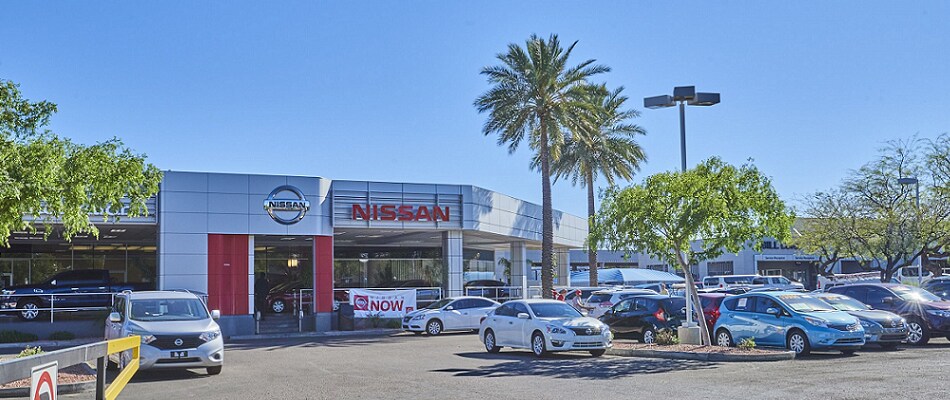 Mesa Area Nissan Dealership Exterior view of Nissan Tempe Serving Mesa
