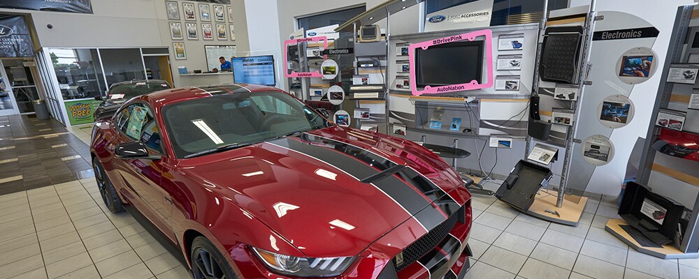 Ford Parts For Sale in North Canton Exterior view of parts center at AutoNation Ford North Canton