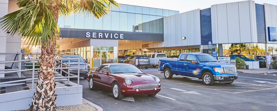 Ford Service Center near Phoenix Sunset photo of Ford Thunderbird outside AutoNation Ford Scottsdale service center