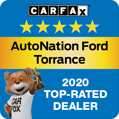 AutoNation Ford Torrance Recognized as a CARFAX Top-Rated Dealer 2020 CARFAX Top-Rated Dealer badge