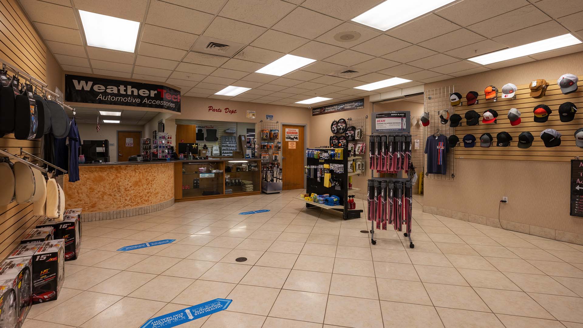 Order genuine Toyota parts at AutoNation Toyota Fort Myers View of the parts counter at AutoNation Toyota Fort Myers