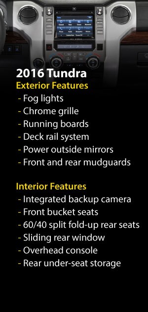 2016 Toyota Tundra Features