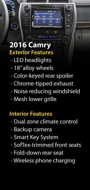 2016 Toyota Camry Features