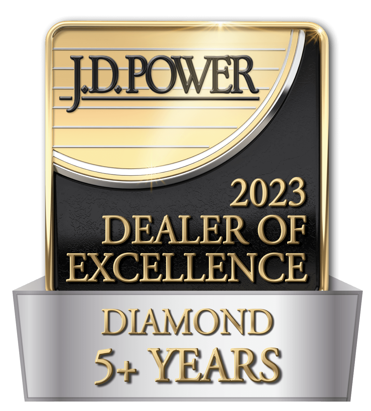 2023 JD Power Dealer of Excellence Award Diamond 5+ Years