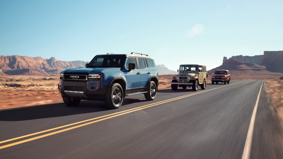 Apply for Financing on a new Toyota today! an image displaying a variety of Toyota vehicles