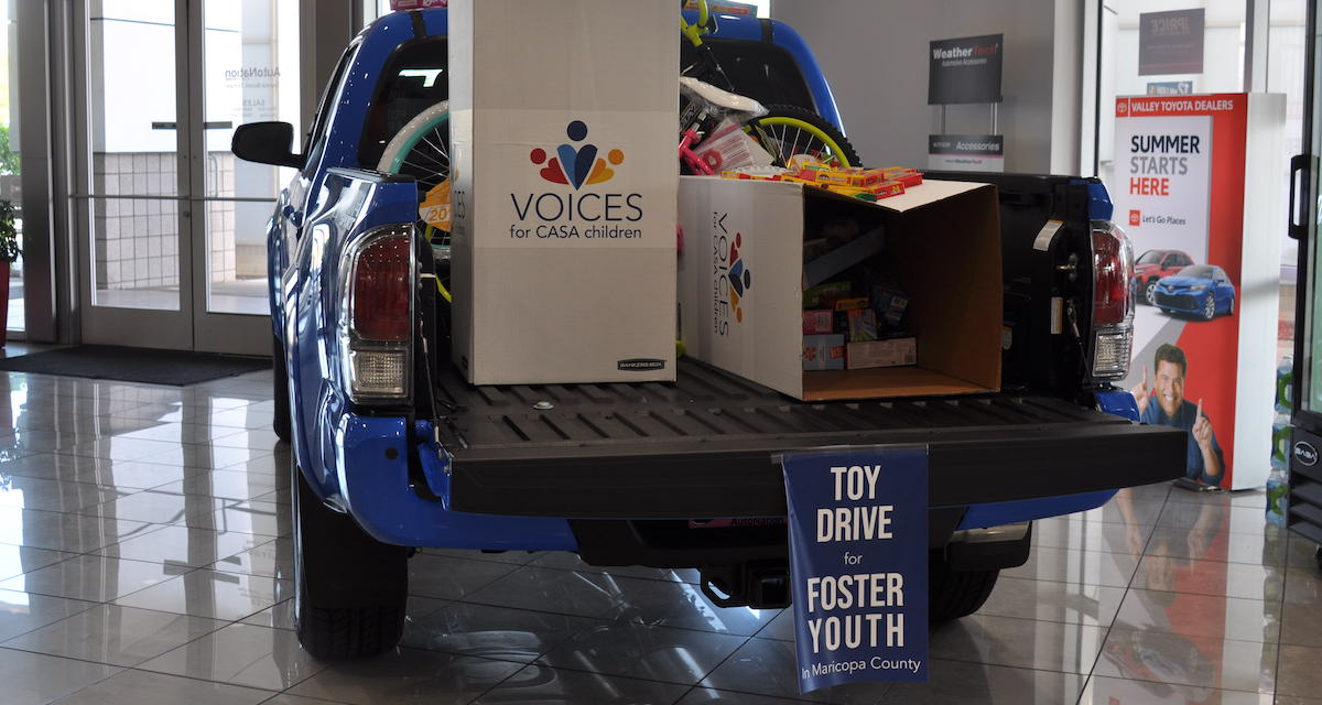 AutoNation Toyota Tempe CASA toy drive