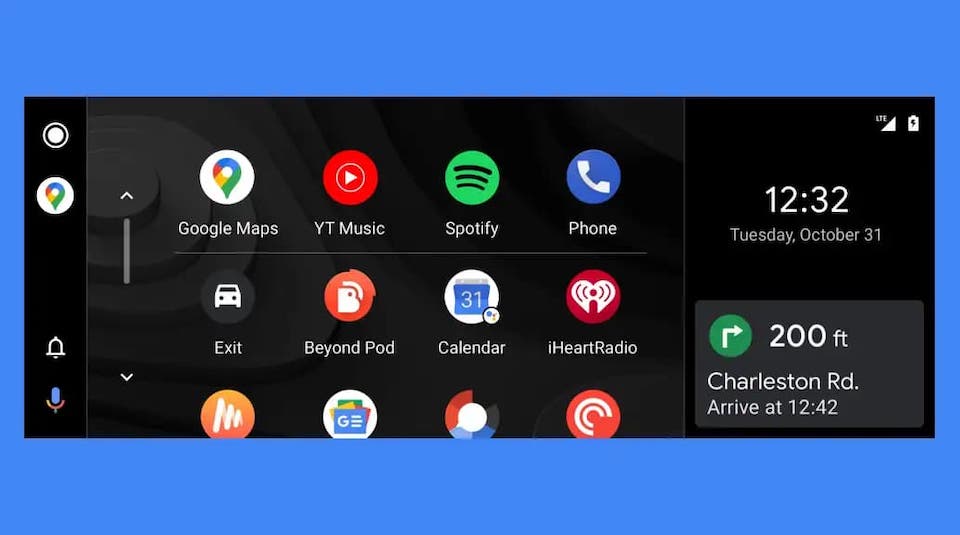 Android Auto interface