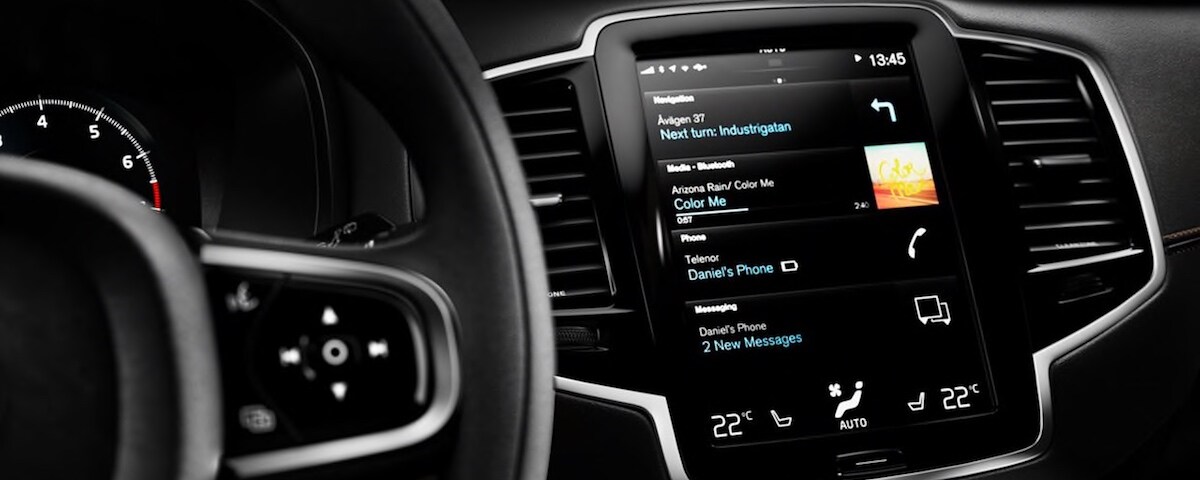 Volvo Bluetooth Setup Volvo Sensus screen with bluetooth enabled