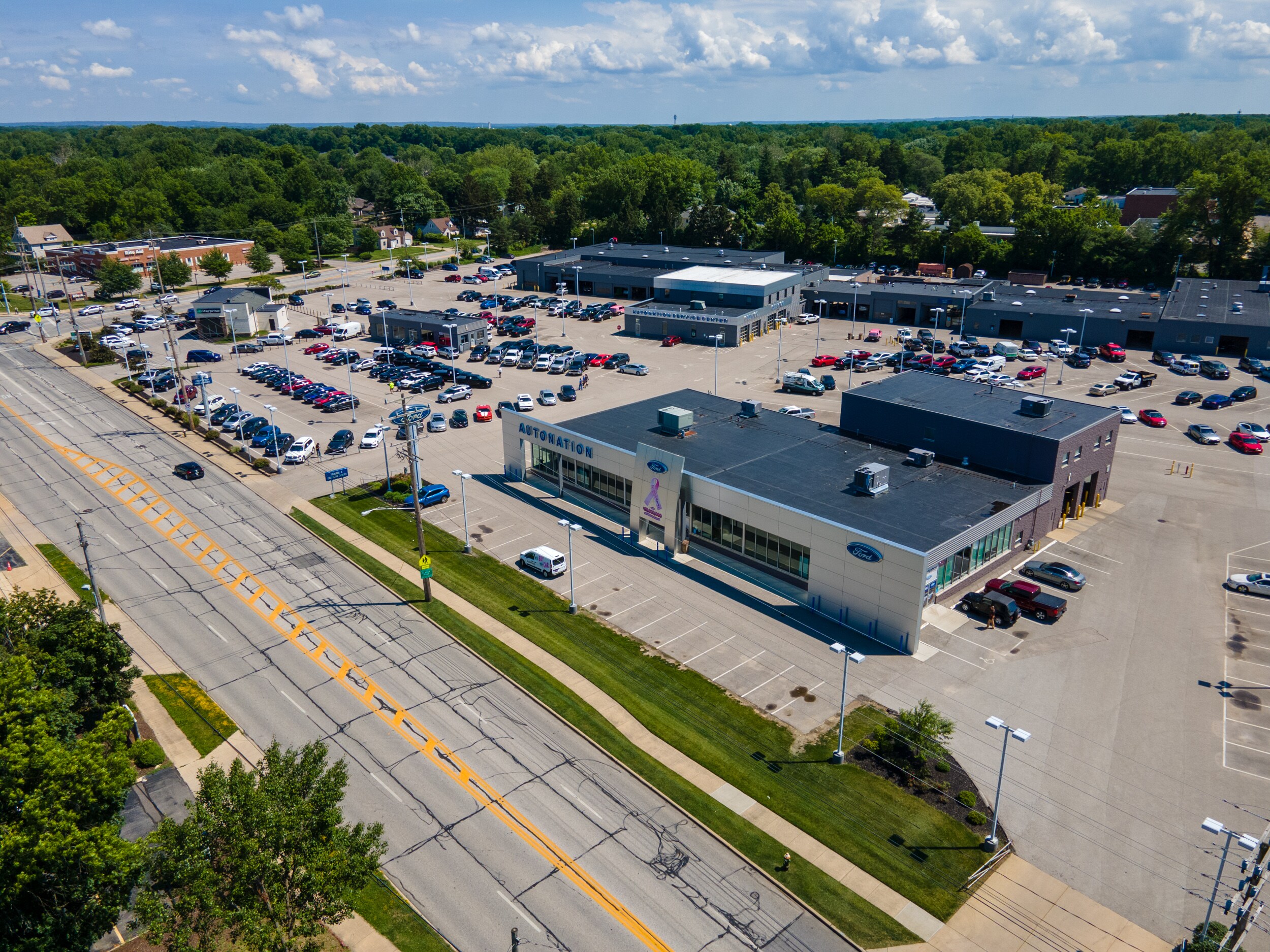 An overhead view of AutoNation Ford Westlake