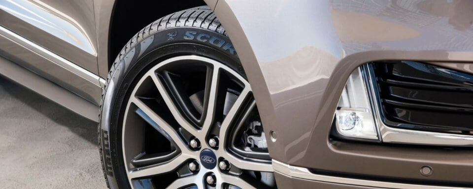 Ford Tire Rotation Tires on a Ford vehicle