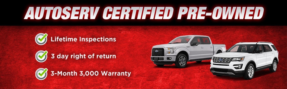 AutoServ Certified Pre-Owned - Eight CPO Brands To Choose From