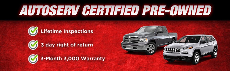 AutoServ Certified Pre-Owned - Eight CPO Brands To Choose From