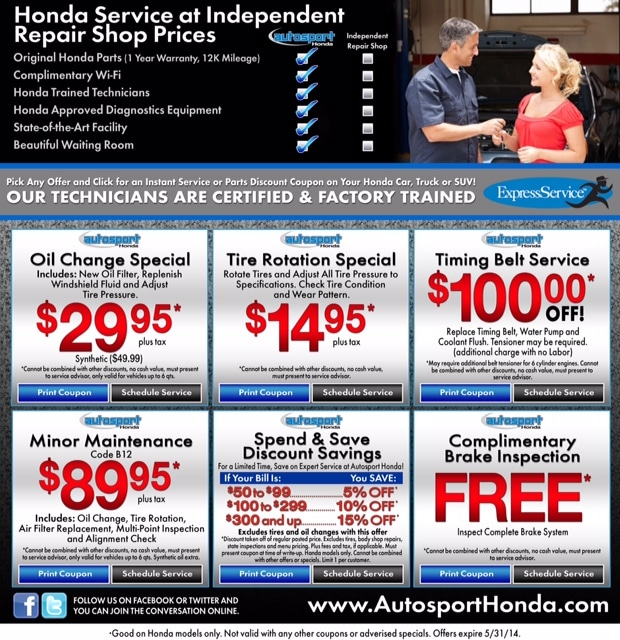 Performance honda fairfield service coupons #2