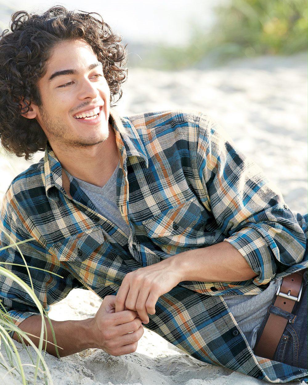 Subaru Burnside flannel shirt Subaru enbroidery left chest pocket