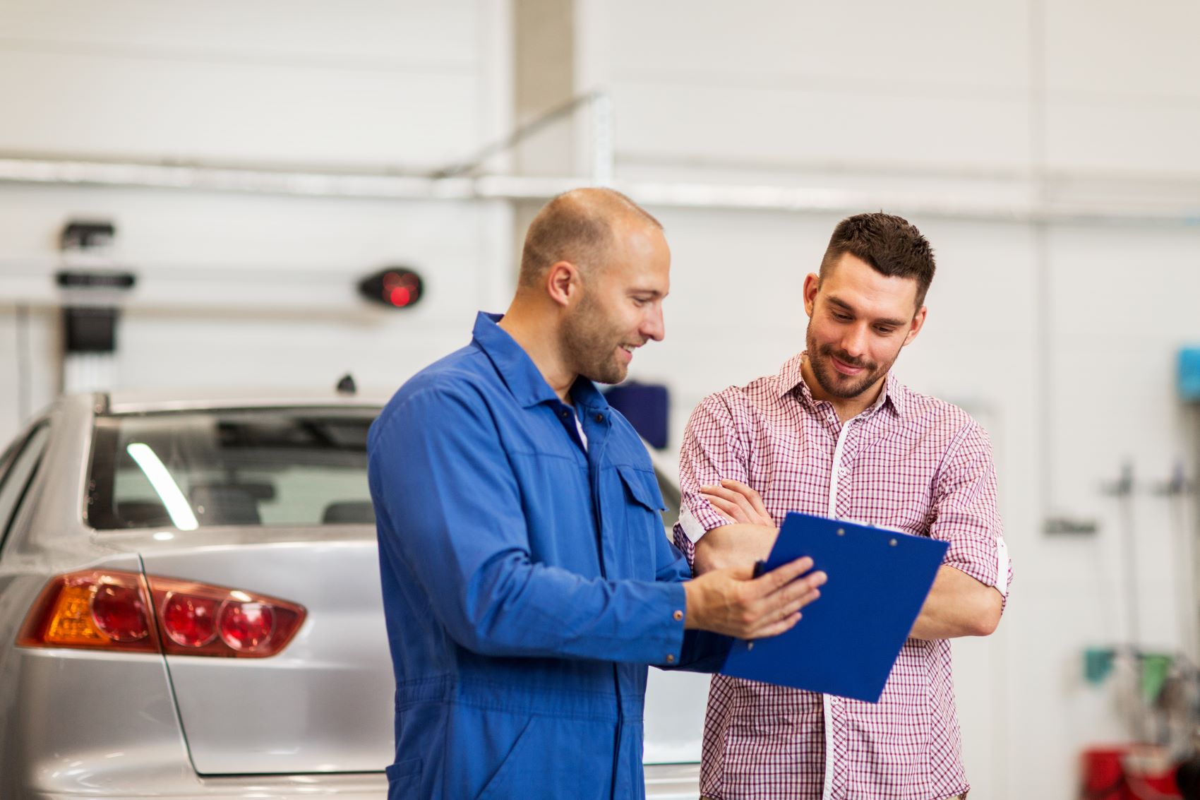 Technician Talking to Customer