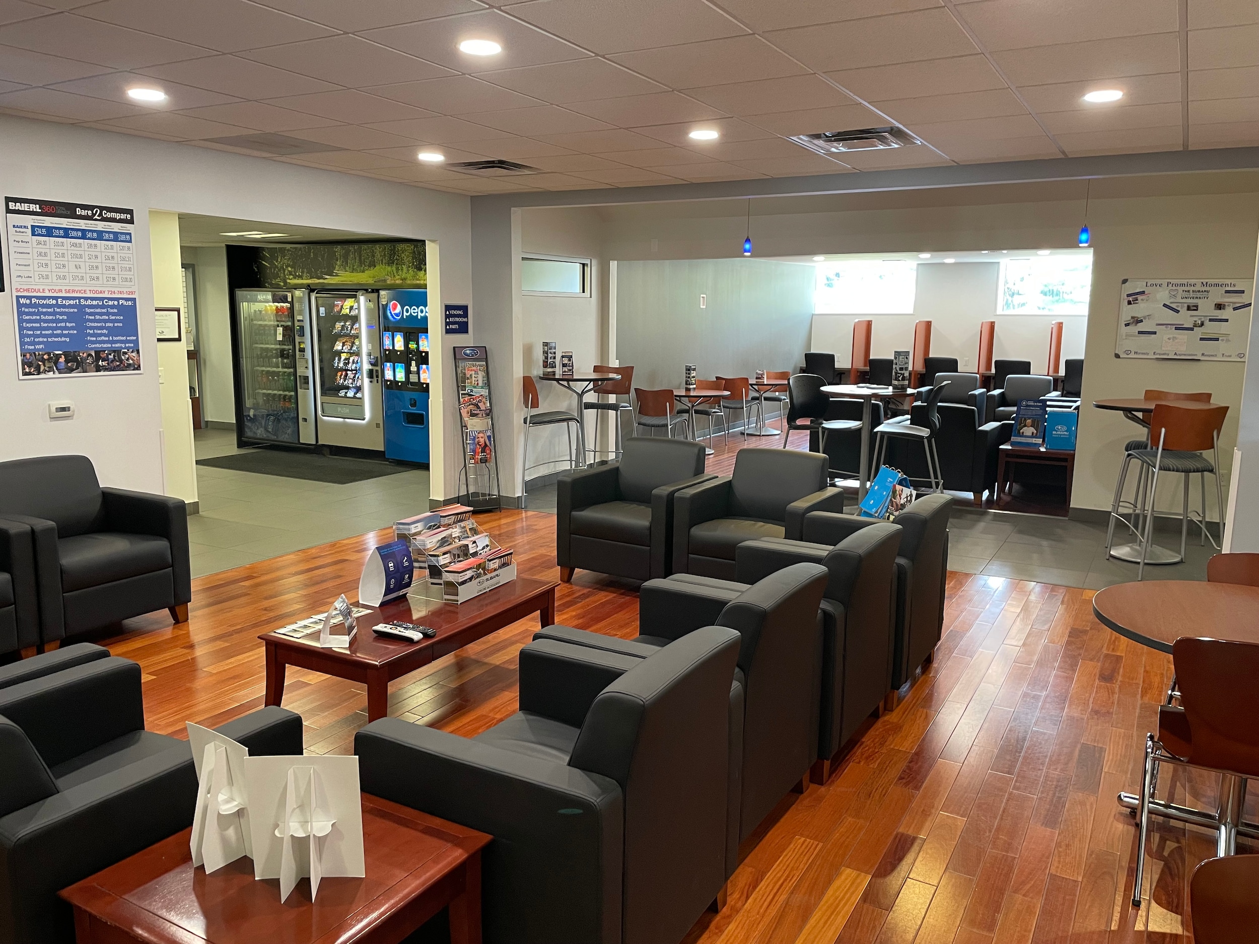 Subaru Service lounge
