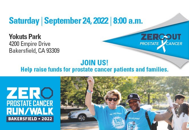 Zero Prostate Cancer Run/Walk Flyer