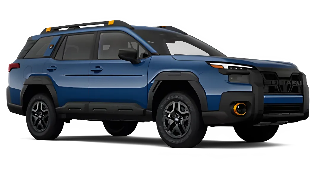 Blue 2026 Subaru Outback Wilderness in profile