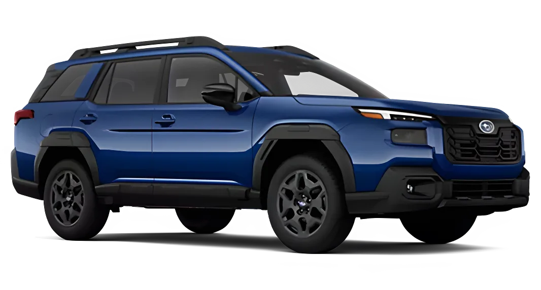 Blue 2026 Subaru Outback Limited in profile