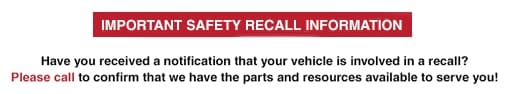 Safety Recall Info