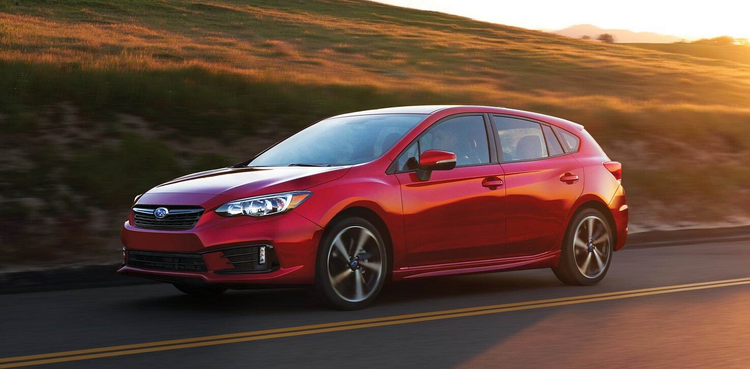 22 subaru impreza hatchback in red