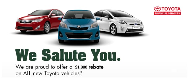 DARCARS Toyota of Baltimore Military Rebate