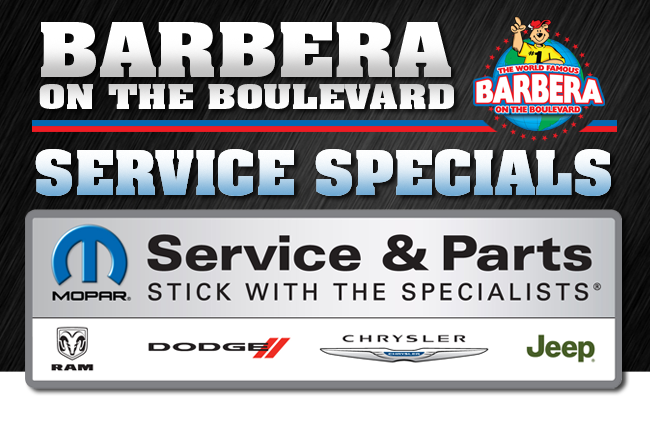 Barbera on the Boulevard Service Specials