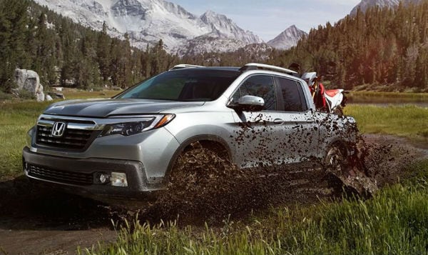 Baron Honda 2019 Ridgeline in the mud Medford, NY