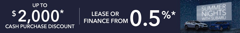 Select a model below Subaru Promotions - Summer Nights With Subaru