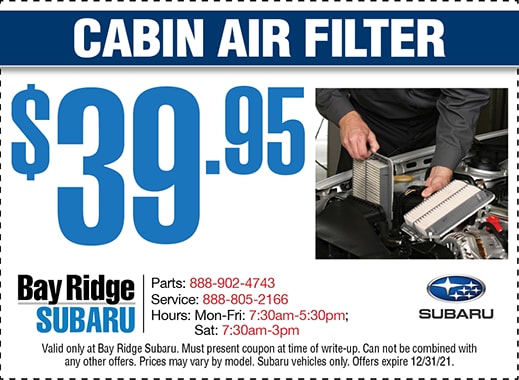 Cabin Air Filter Special