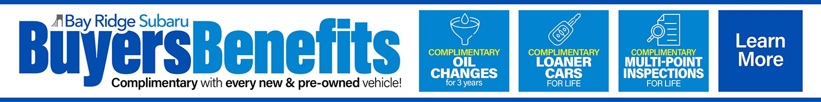 BAY RIDGE SUBARU BUYERS BENEFITS