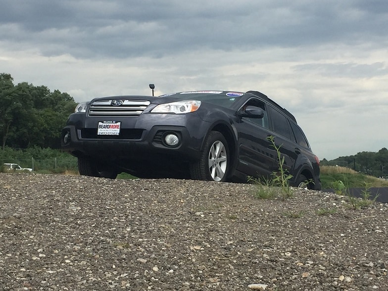 Subaru Outback on Test Track Subaru Outback on Test Track