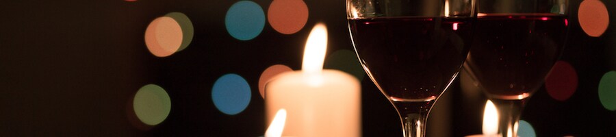 Romantic Evening Wine and Candles Romantic Evening Wine and Candles