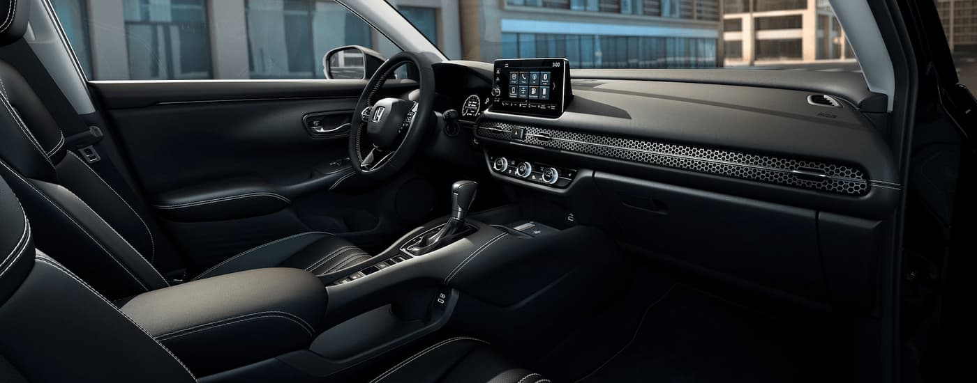 The cockpit and dashboard in a 2024 Honda HR-V for sale near Pittsfield.