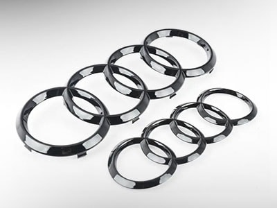 Black Audi Rings Emblems Black Audi Rings Emblems