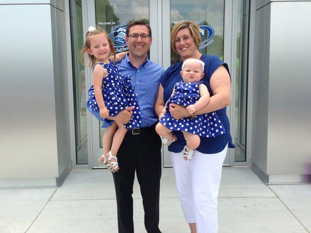 Nolan Campbell with his family