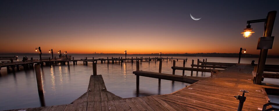 Kirkland waterfront at night