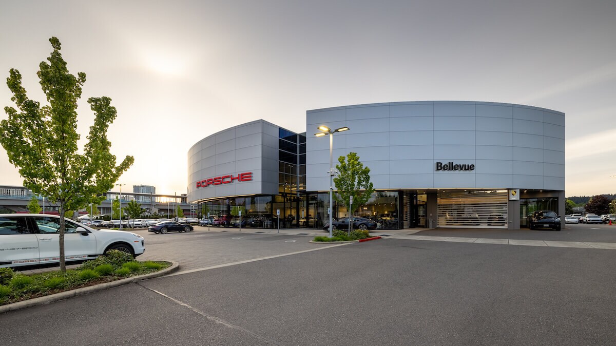 Porsche Bellevue Service Center entrance