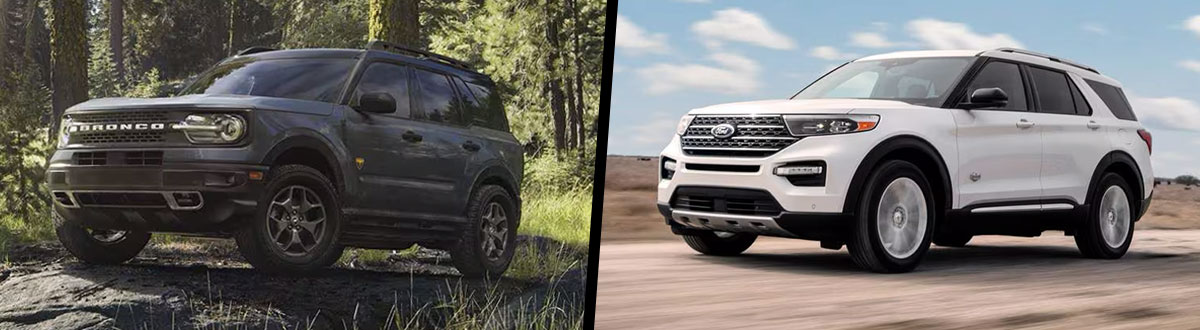 2024 Ford Bronco Sport vs 2024 Ford Explorer