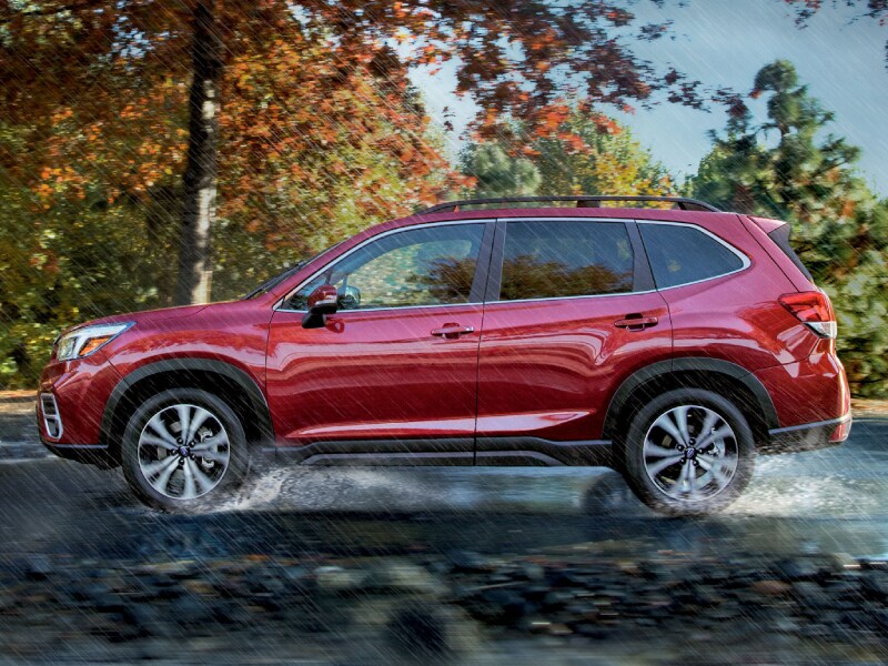 Subaru Forester in the Rain