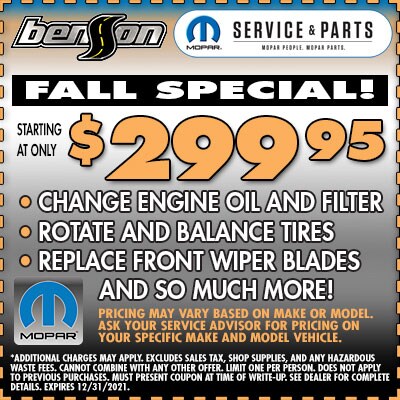 Fall Service Bundle Greer SC 29650 Benson CDJR