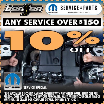 Service Discount Greer SC 29650 Benson CDJR