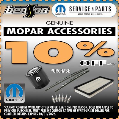 MOPAR Accessories Greer SC 29650 Benson CDJR