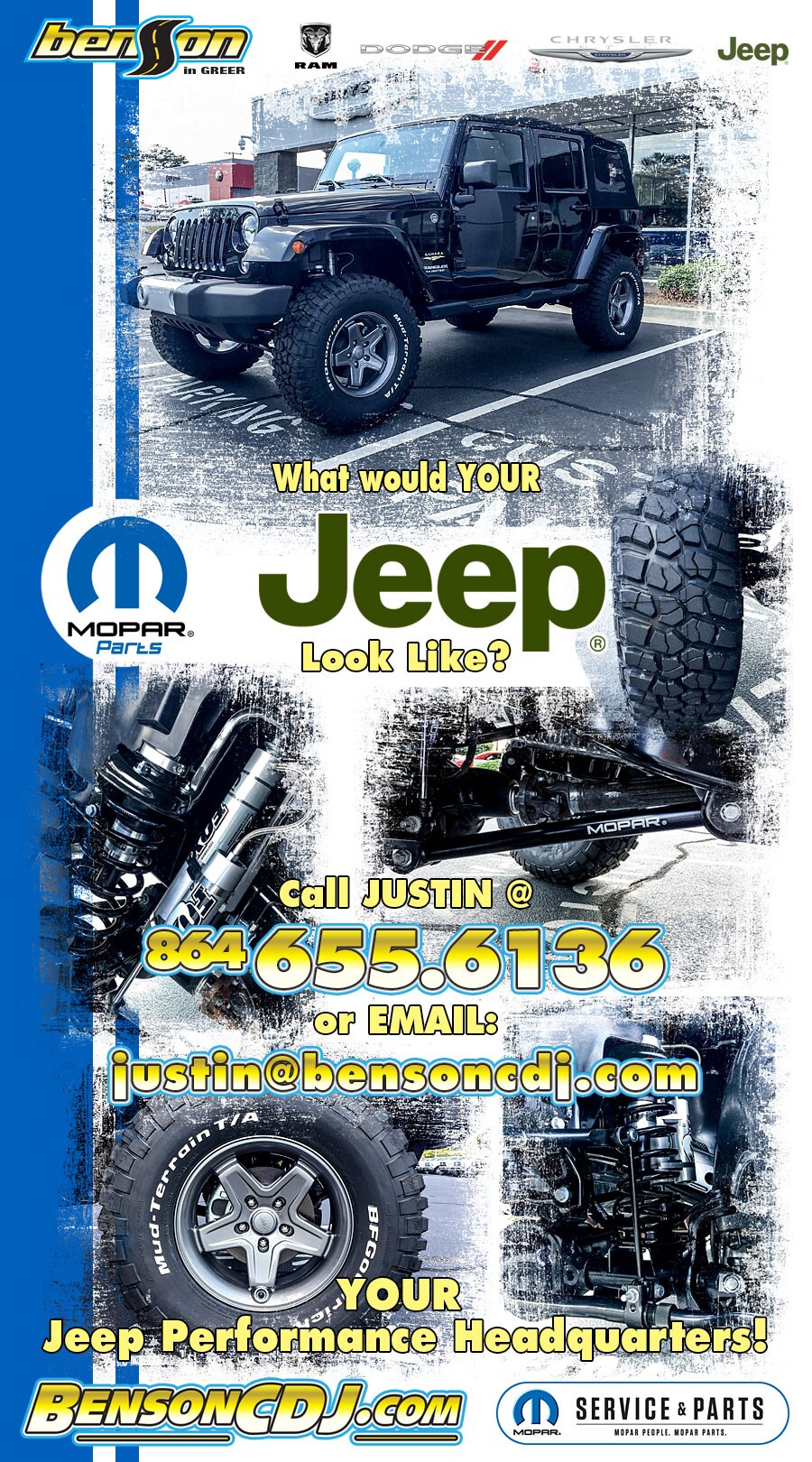 Jeep Performance Headquarters Greer SC 29650 Benson CDJ
