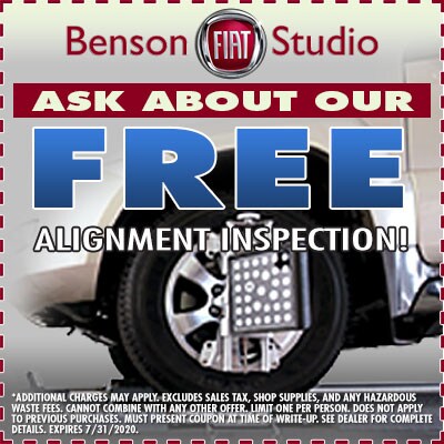 Free Alignment Inspection Greer SC 29650 Benson Fiat