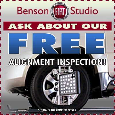 Free Alignment Inspection Greer SC 29650 Benson Fiat