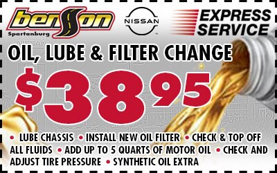 Oil Lube Filter Spartanburg SC 29303 Benson Nissan