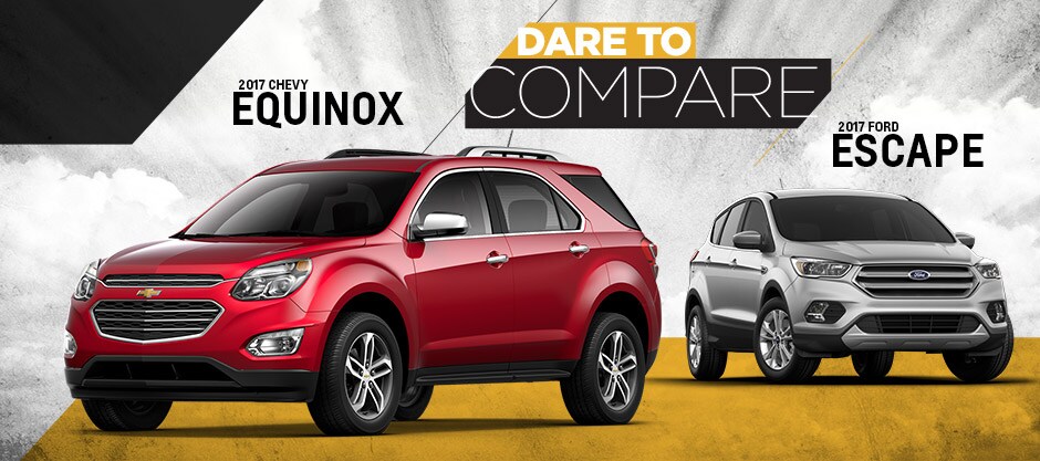 2017 Chevy Equinox vs. Ford Escape 2017 Chevy Equinox vs. Ford Escape