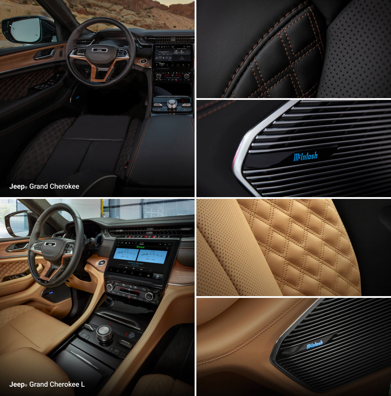 Jeep Grand Cherokee L vs. Jeep Grand Cherokee Amenities